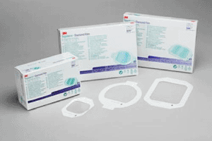 Imagen: La gama de vendaje de película de patrón de diamante 3M Tegaderm (Fotografía cortesía de   3M Healthcare).